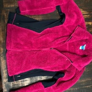 Large Soft Columbia fleece zip up jacket.